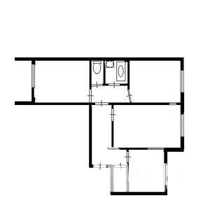 3-к квартира, вторичка, 66м2, 2/9 этаж