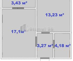 2-к квартира, вторичка, 38м2, 17/17 этаж
