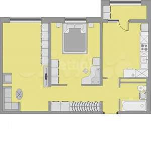 2-к квартира, вторичка, 60м2, 5/24 этаж