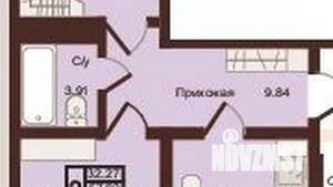 2-к квартира, вторичка, 60м2, 6/16 этаж