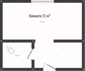 Студия квартира, вторичка, 13м2, 1/5 этаж
