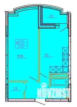 1-к квартира, вторичка, 43м2, 2/11 этаж