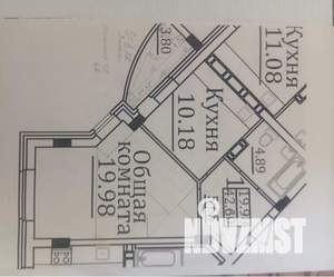 1-к квартира, вторичка, 40м2, 10/17 этаж