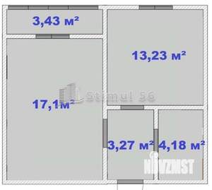 2-к квартира, вторичка, 38м2, 17/17 этаж