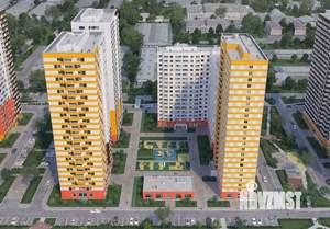 1-к квартира, строящийся дом, 44м2, 16/25 этаж